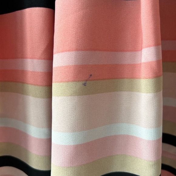 Tommy Hilfiger Women's Striped Pleated-Neck Sleevless Blouse Size Large - Picture 4 of 10